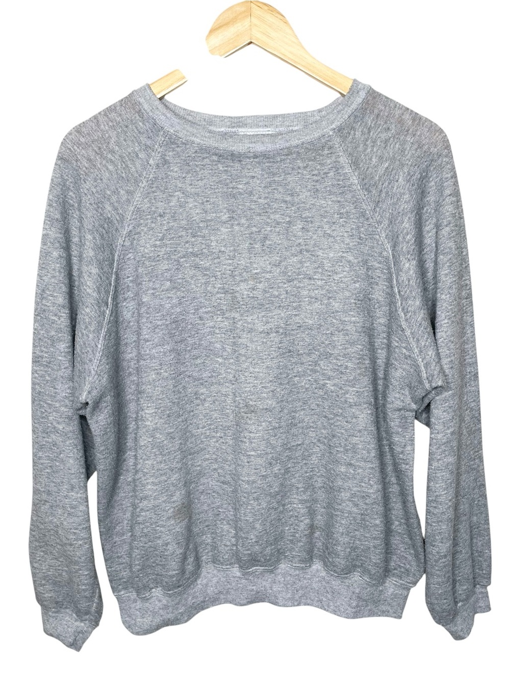 Reformation Repurposed Vintage Crew Sweatshirt Grey Lightweight - Picture 3 of 10